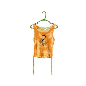 Betty Boop Orange Tye DyeTank Size Medium